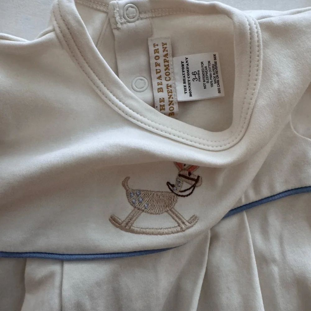 The Beaufort Bonnet Company Cream Baby boy Romper